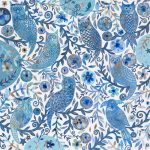 blue owls - medium print