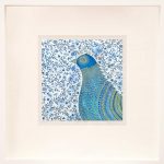 blue bird - small framed print