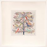 exotic birds - small framed print