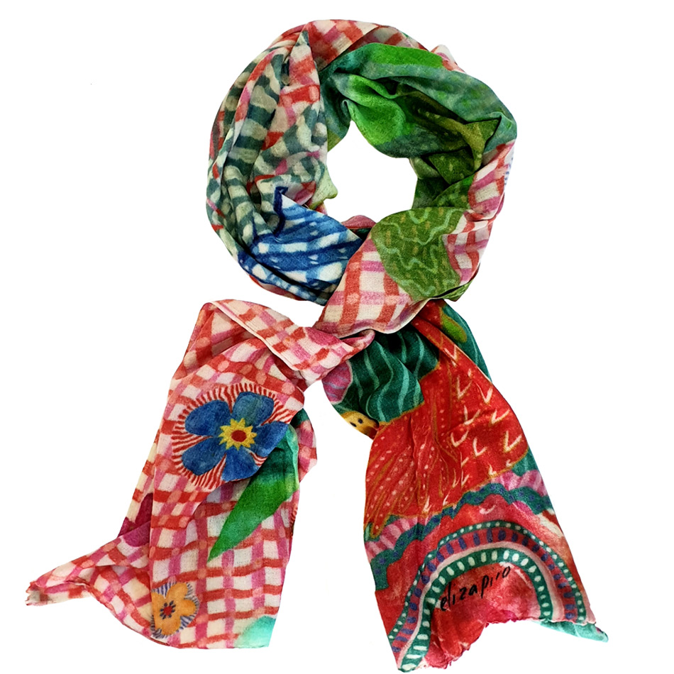Alleviate Warlike adopt Frutti Tutti 100% cashmere scarf - Eliza Piro