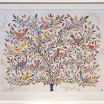menagerie tree - large framed print