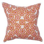 Coral Daisy Flower Cushion