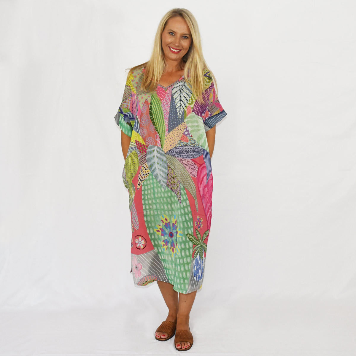 Flinders Chase Silk Spring Delight Dress - Eliza Piro