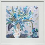 Blue Bouquet - Large Framed print