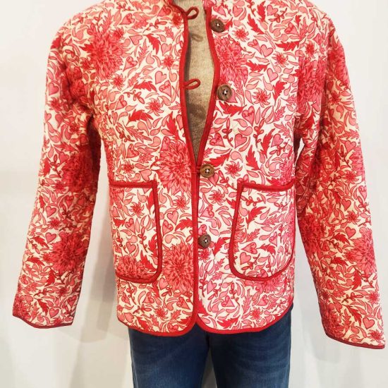 Miranda Reversible Jacket - Heart/Zebra